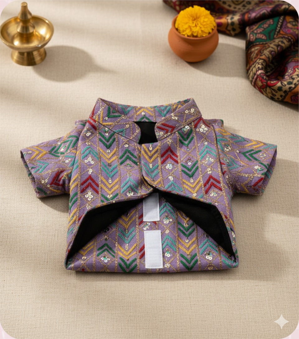 The Amethyst Chevron Jacket